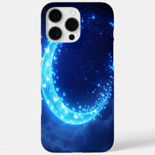 Glowing Moon Butterflies Fantasy iPhone 16 Hoesje