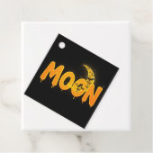 Glowing Moon Halloween Bats Bedankjes Labels (In situ)