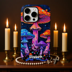 glowing mushroom grove iPhone 16 pro hoesje