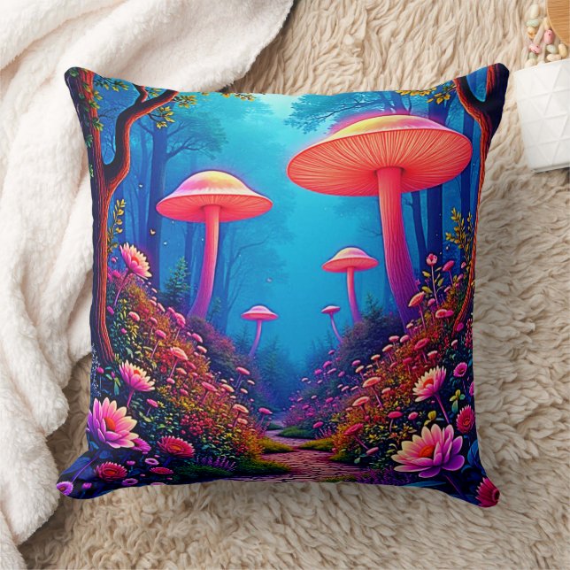 Glowing Mushroom Magic Kussen (Deken)