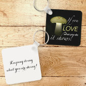 Glowing Mushroom Solar Light Inspirerend Quote Sleutelhanger
