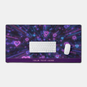 Glowing Neon Heart Galaxy Cosmic Love Burst (Clavier et souris)