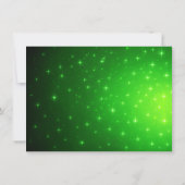 Glowing Neon Tree Christmas Party Invitation Kaart (Achterkant)