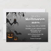 Glowing Pumpkins Halloween Party Kaart (Voorkant)