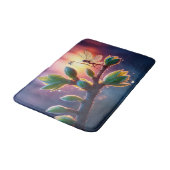 Glowing sunrise background with winged creature badmat (Gekanteld)