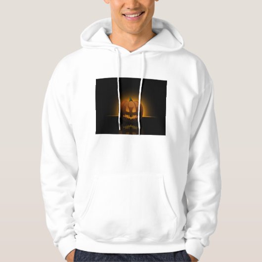 Glows Halloween Pumpkin Mannen Hoodie (Voorkant)