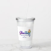 GlowTonic: Glow On The Go plastic tuimelaar – 16 o Acryl Drinkbeker (Achterkant)