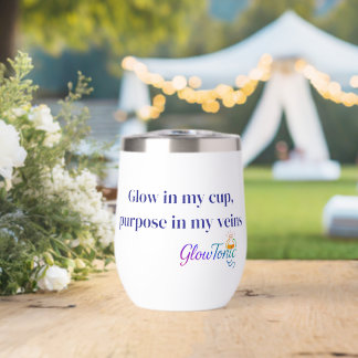 GlowTonic : Glow On The Go Wine tumbler - 11oz