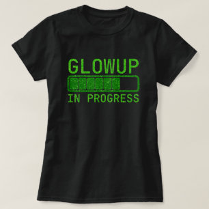 Glowup In Uitvoering Glitter T-shirt