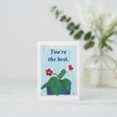 Gloxinia Flower, Votre Message, Cartes de visite (Debout devant)