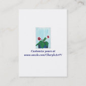 Gloxinia Flower, Votre Message, Cartes de visite (Dos)