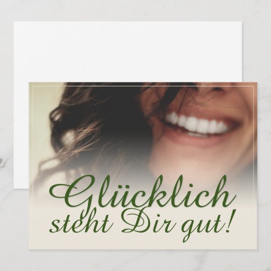 Glücklich steht Dir gut. (Voorkant / Achterkant)