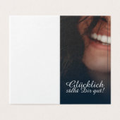Glücklich steht Dir gut. - Blau Kaart (Buitenkant ongevouwen)