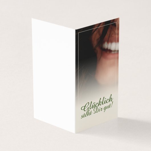 Glücklich steht Dir gut. Kaart (Buitenkant)