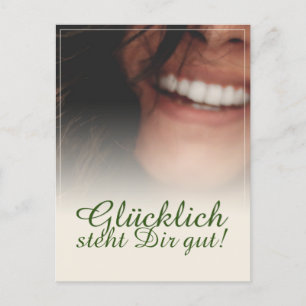 Glücklich steht Dir intestin ! Carte postale pour