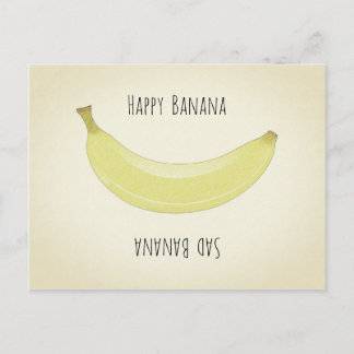 Glückliche Banane - Traurige Banane Briefkaart