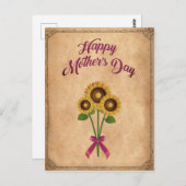 Glücklicher Muttertag Briefkaart (Voorkant / Achterkant)