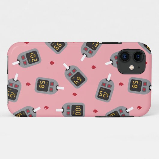 glucometer Case-Mate iPhone case (Achterkant (horizontaal))
