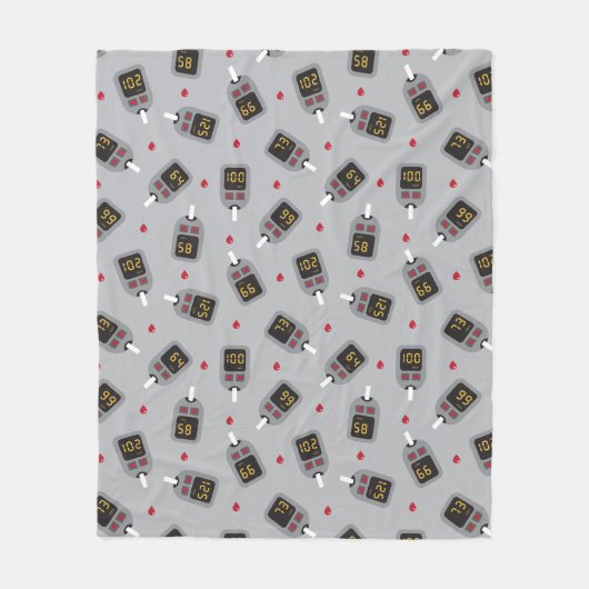 glucometer fleece deken (Voorkant)