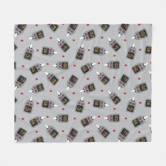 glucometer fleece deken (Voorkant (Horizontaal))