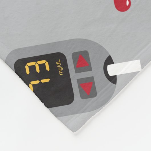 glucometer fleece deken (Hoek)