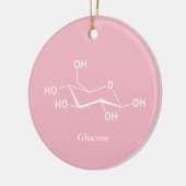 Glucose Suiker Chemie Wetenschap Cool Keramisch Ornament (Links)