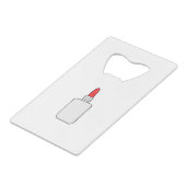 Glue Kredietkaart Flessenopener (Achterkant Gekanteld)