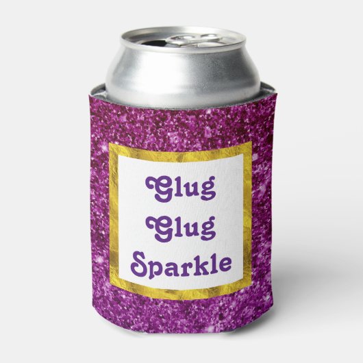 Glug Glug Sparkle Funny Blikjeskoeler (Blikje Voorkant)
