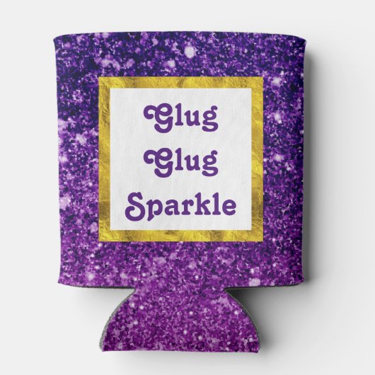 Glug Glug Sparkle Funny Blikjeskoeler (Achterkant)