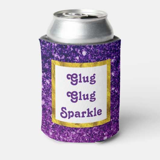 Glug Glug Sparkle Funny Blikjeskoeler (Blikje Achterkant)