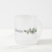 Glühwein Mulled Wine Frosted Glass Mok (Voorkant rechts)