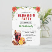 Gluhwein Party Christmas Party invitation (Debout devant)