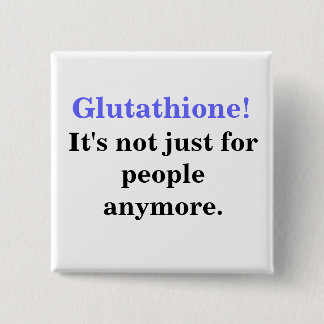 Glutathion voor gezelschapsdieren vierkante button 5,1 cm