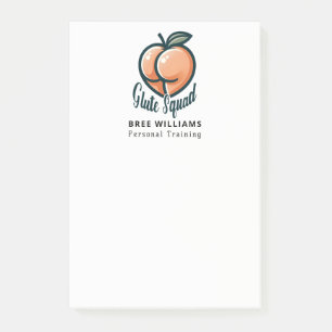 Glute Squad Perzik Billen Billen Gym Fitness Post-it® Notes