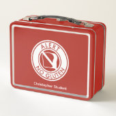 GLUTEN Alert Allergy & Name Metal Lunch Box (Achterkant)