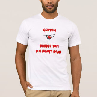Gluten brengt het beest in me t-shirt