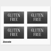 Gluten Free Allergy Safe Craft Rechthoekige Sticker (Vel)