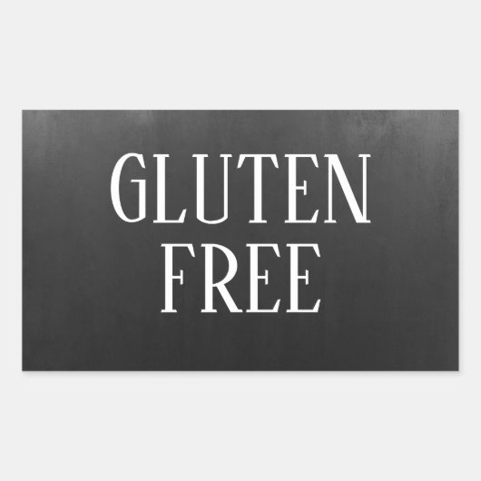 Gluten Free Allergy Safe Craft Rechthoekige Sticker (Voorkant)