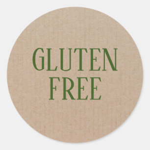 Gluten Free Allergy Safe Culary Ronde Sticker