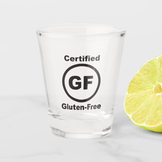 Gluten Free Certified Shot Glas (Voorkant)