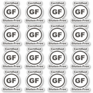 Gluten Free Certified Sticker