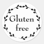 Gluten Free Classic Round Sticker (Voorkant)