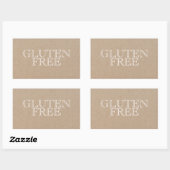 Gluten Free Craft Rectangular Sticker (Vel)