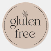 Gluten Free Dusty Pink Sticker (Voorkant)