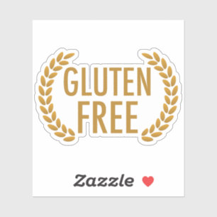 Gluten Free Food Allergy Warning Sticker