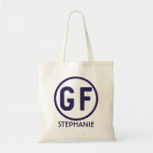 Gluten Free GF Personalized Canvas tas (Voorkant)