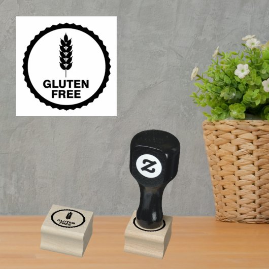 Gluten Free Identification for Food Vendors; Rubberstempel