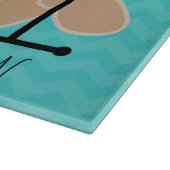 Gluten Free is hoe ik Blauwgroen Chevron kan draai Snijplank (Hoek)