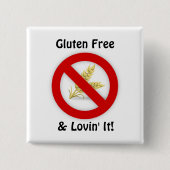 Gluten Free & Lovin' IT Button (Voorkant)