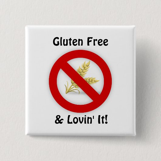 Gluten Free & Lovin' IT Button (Voorkant)